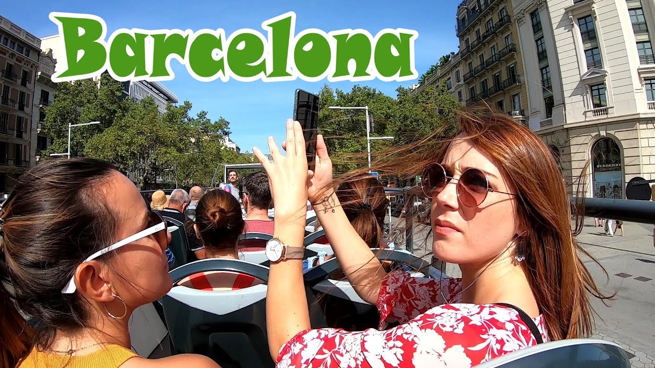 Hop On Hop Off Barcelona - Bus Turistic - Blue Route - Spain ep 6 - travel calatorie vlog budget