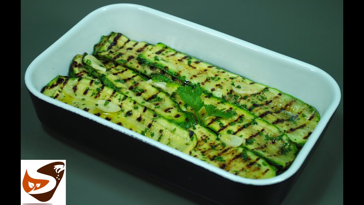 Zucchine grigliate: in padella, alla piastra o al forno - contorni (grilled zucchini)