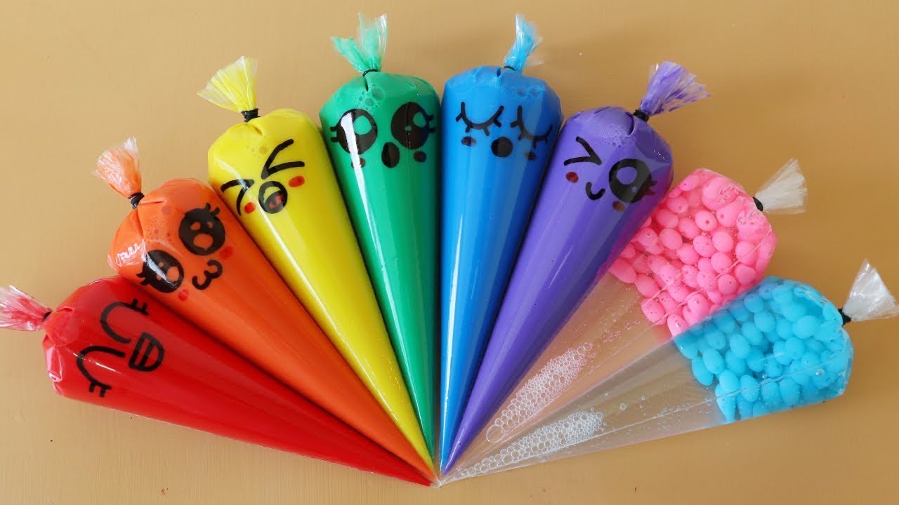 Making Slime with Piping Bags! Most Satisfying Slime Video★ASMR★#ASMR #PipingBags