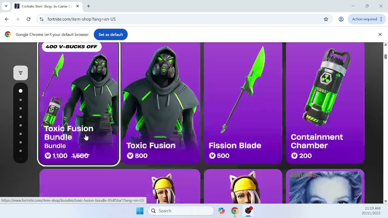 Ежедневный магазин Fortnite от 20.11.25 и обновление GTA Online