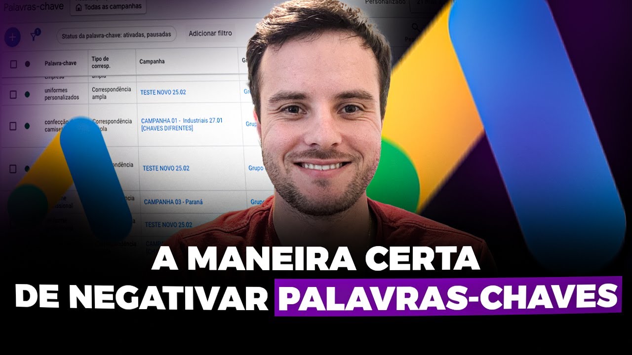 Aprenda a Filtrar os Cliques Ruins com Palavras-Chave Negativas no Google Ads!
