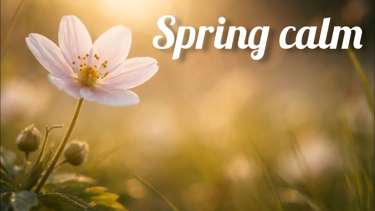 Умиротворяющий весенний цветок 🌸 Расслабляющая природа и мягкий утренний свет (30 минут)