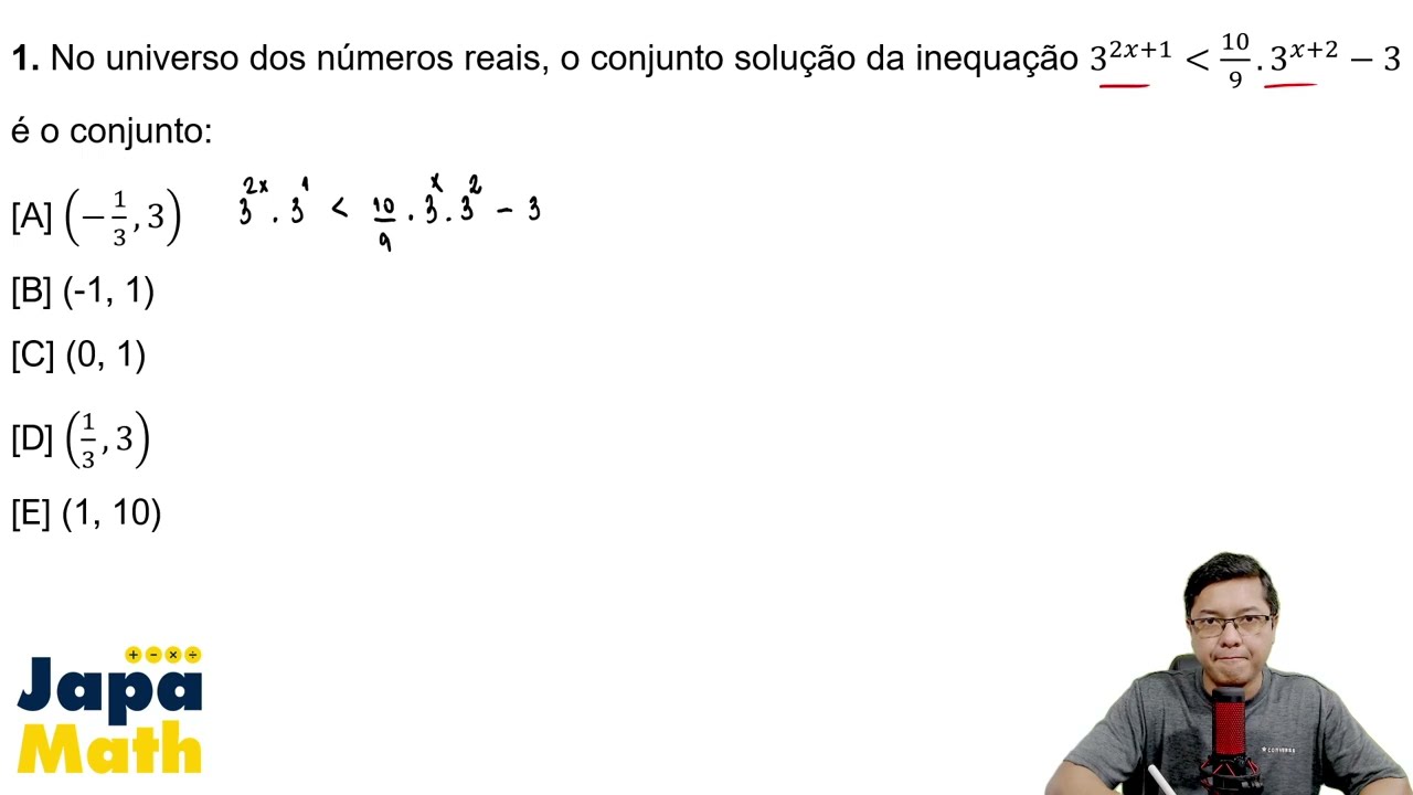 Prova EsPCEx Resolvida(2024 - 2025) - Matemática - Questão 1