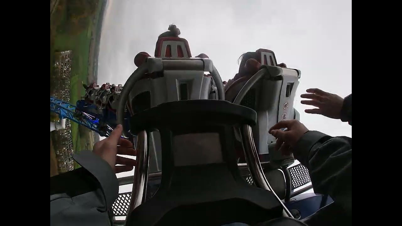 onride blue fire back seat europapark 2024 hallowinter