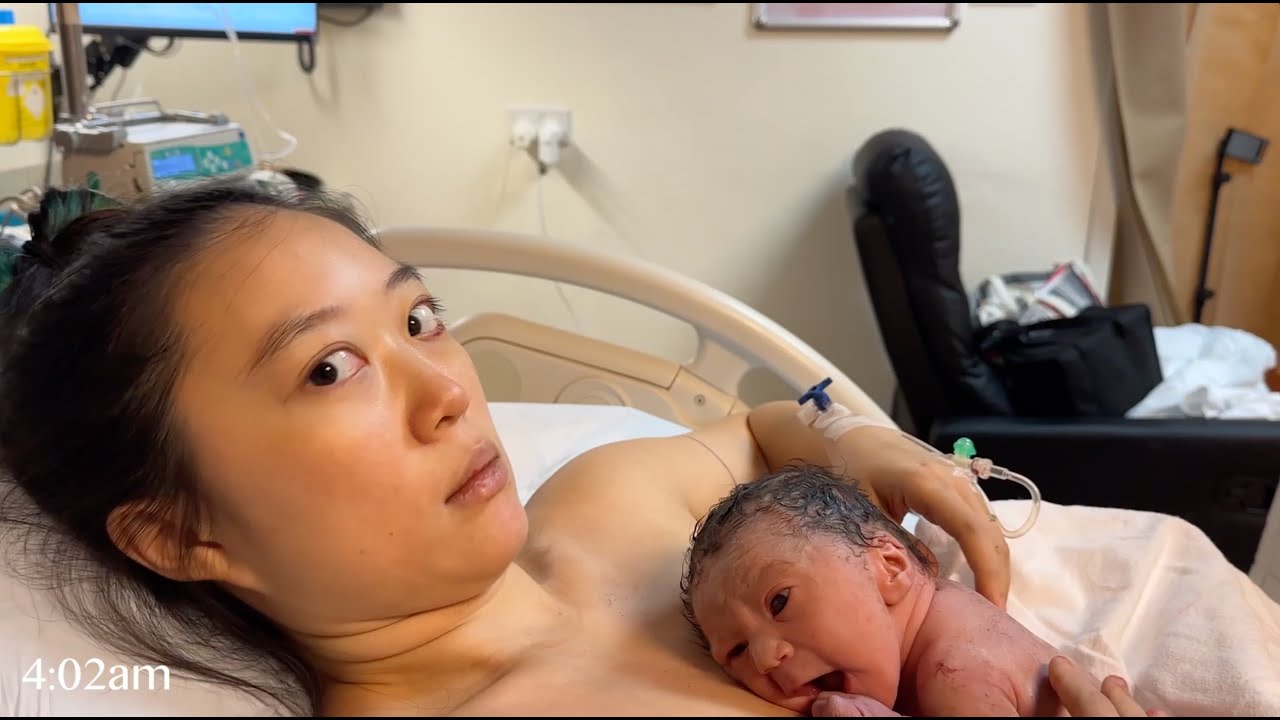 I gave birth (vaginal breech delivery, no epidural) - birth vlog