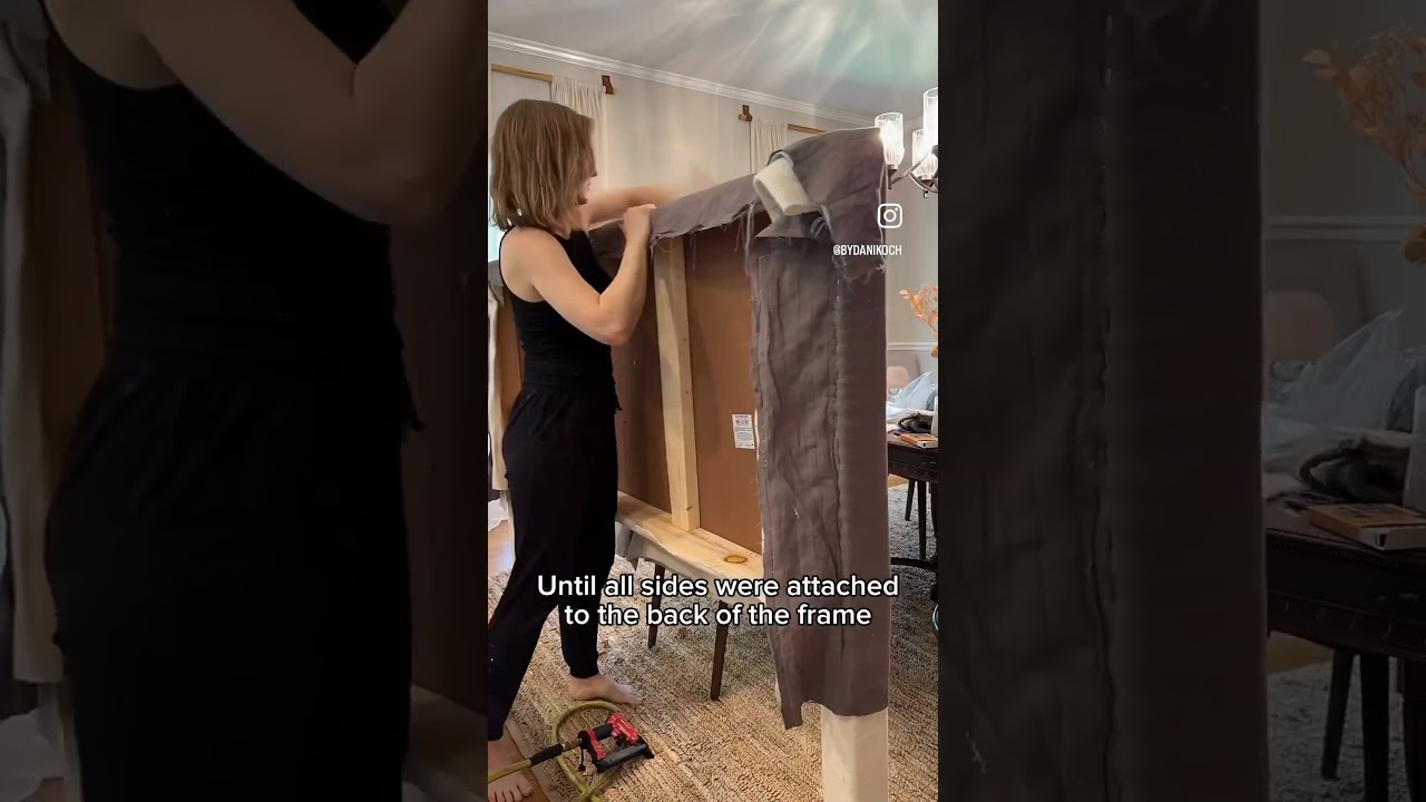 DIY Upholstered Bed Part 2 - Voiceover by my husband!