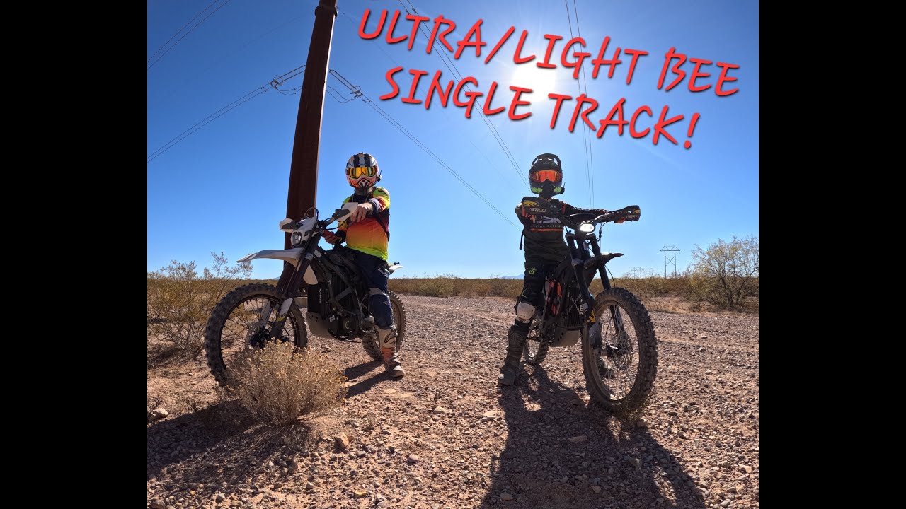 ULTRA & LIGHT BEE!!! - Singletrack!!! #dirtbike #electricdirtbike #singletrack #sonorandesert