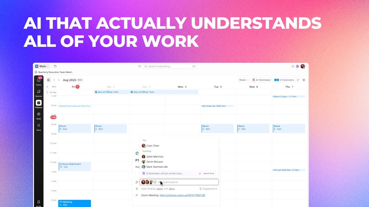 This AI Integrates with Every Part of Your Work (Calendar, Projects, Chats, and More)
