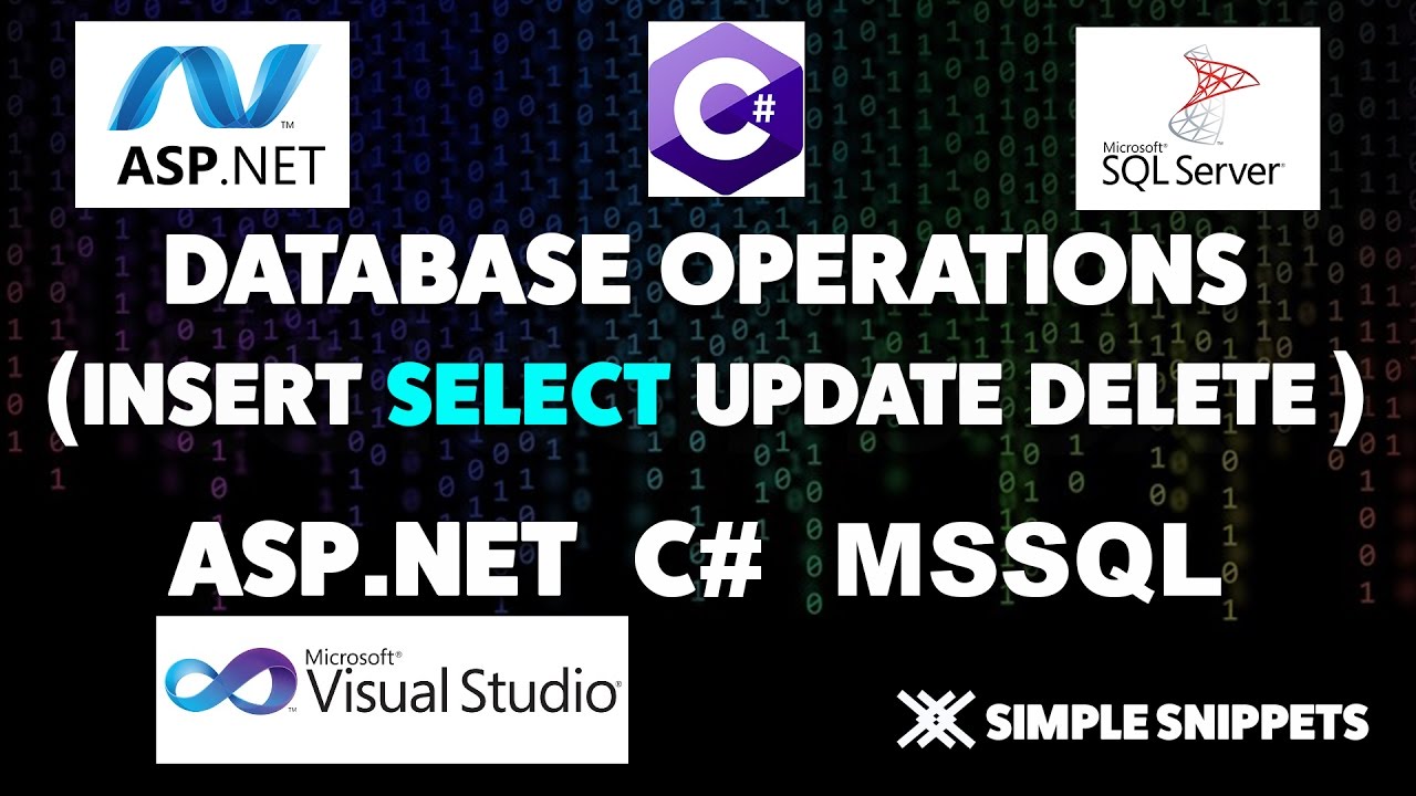 Select Data from database in ASP.NET with C#  - Database Operations in ASP.NET with C# & MSSQL