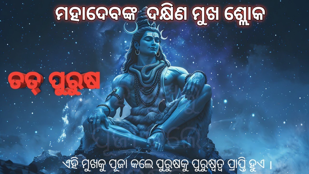 ମହାଦେବଙ୍କ ଦକ୍ଷିଣ ମୁଖର ଶ୍ଲୋକ !! shiva stotram mantra !! #shivapooja #shivamantras #siba_bhajan