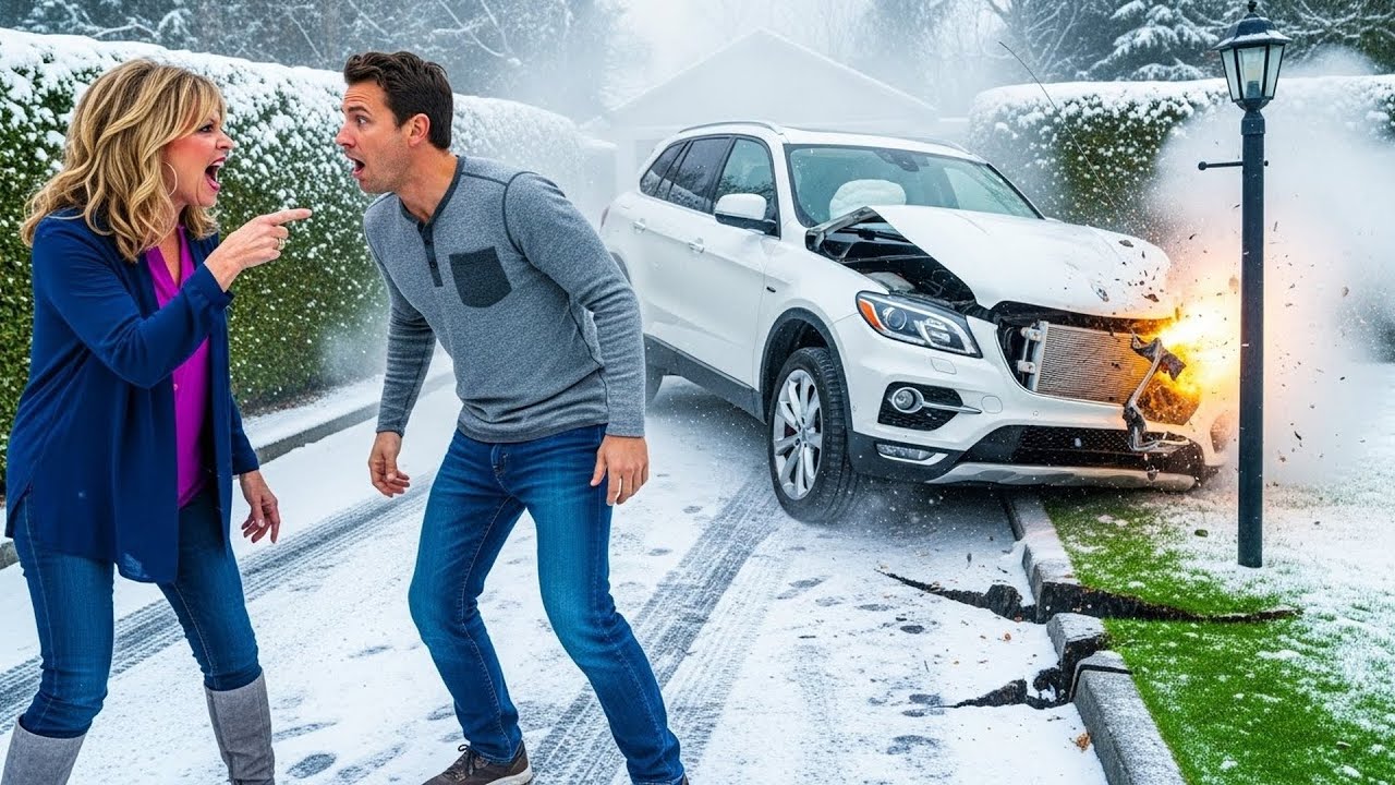 HOA Karen Crashed Her SUV In My Driveway During A Snowstorm, Then Demanded I Pay Her Repairs