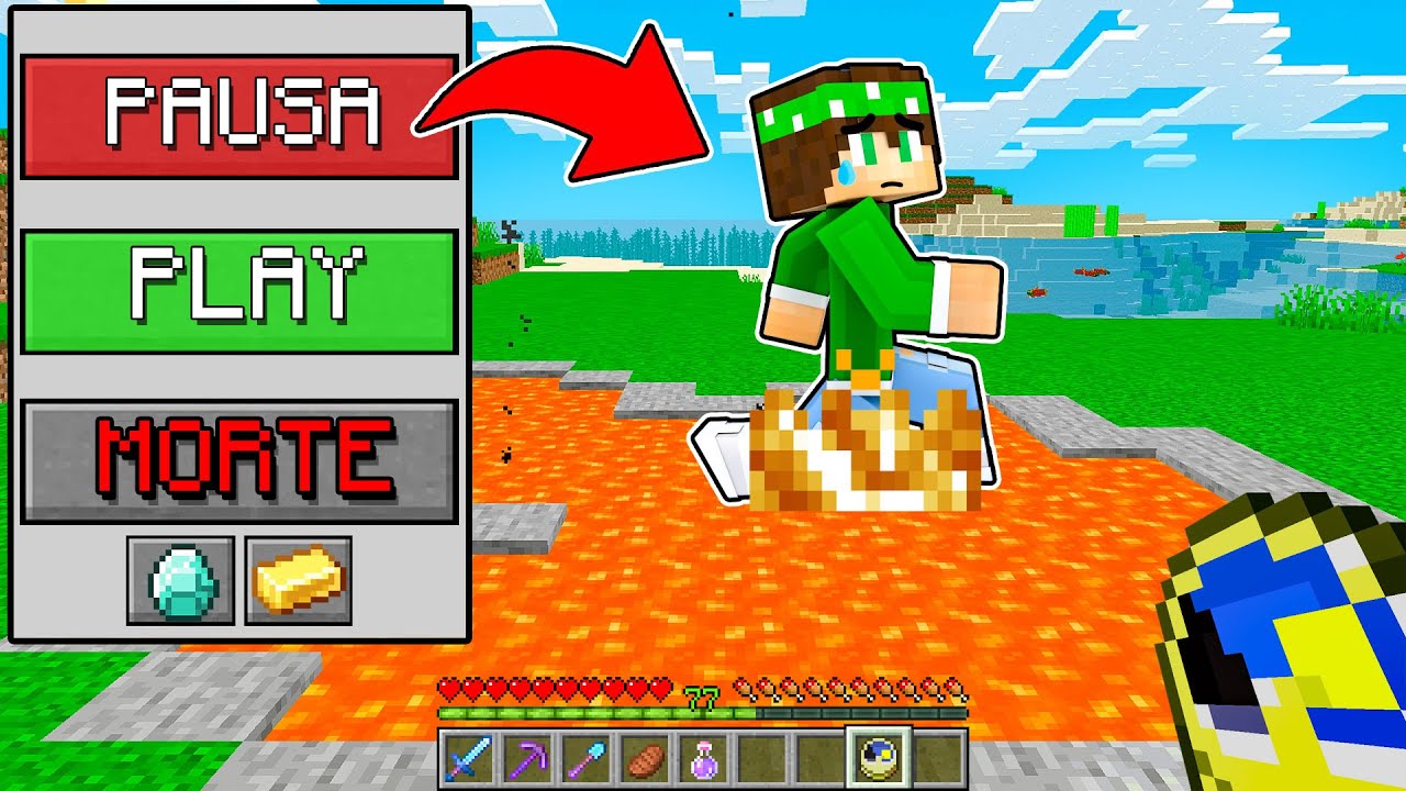 CACCIA ALL'UOMO MA POSSO FERMARE IL TEMPO - Minecraft ITA