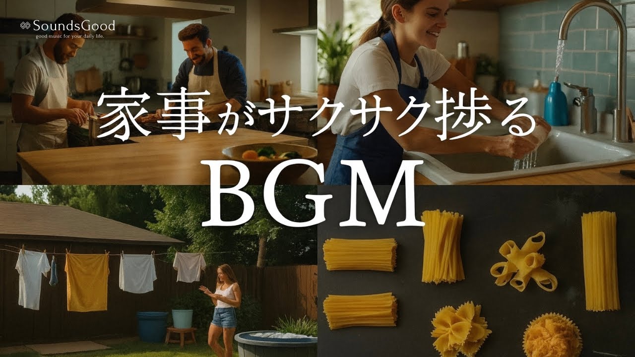 家事がサクサクはかどる洋楽playlist｜𝑆𝑜𝑢𝑛𝑑𝑠𝐺𝑜𝑜𝑑. 【家事用𝐁𝐆𝐌】
