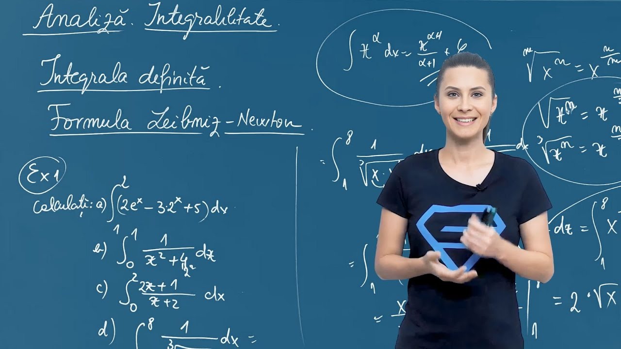 Integrabilitate. Integrala definită. Formula Leibniz-Newton &ndash; Clasa a XII-a