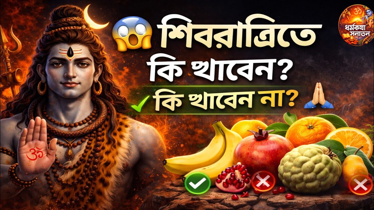 😱 শিবরাত্রিতে কি খাবেন, কি খাবেন না? এই ৫টি ফল কখনোই খাবেন না! শাস্ত্রের সতর্কবার্তা 🙏