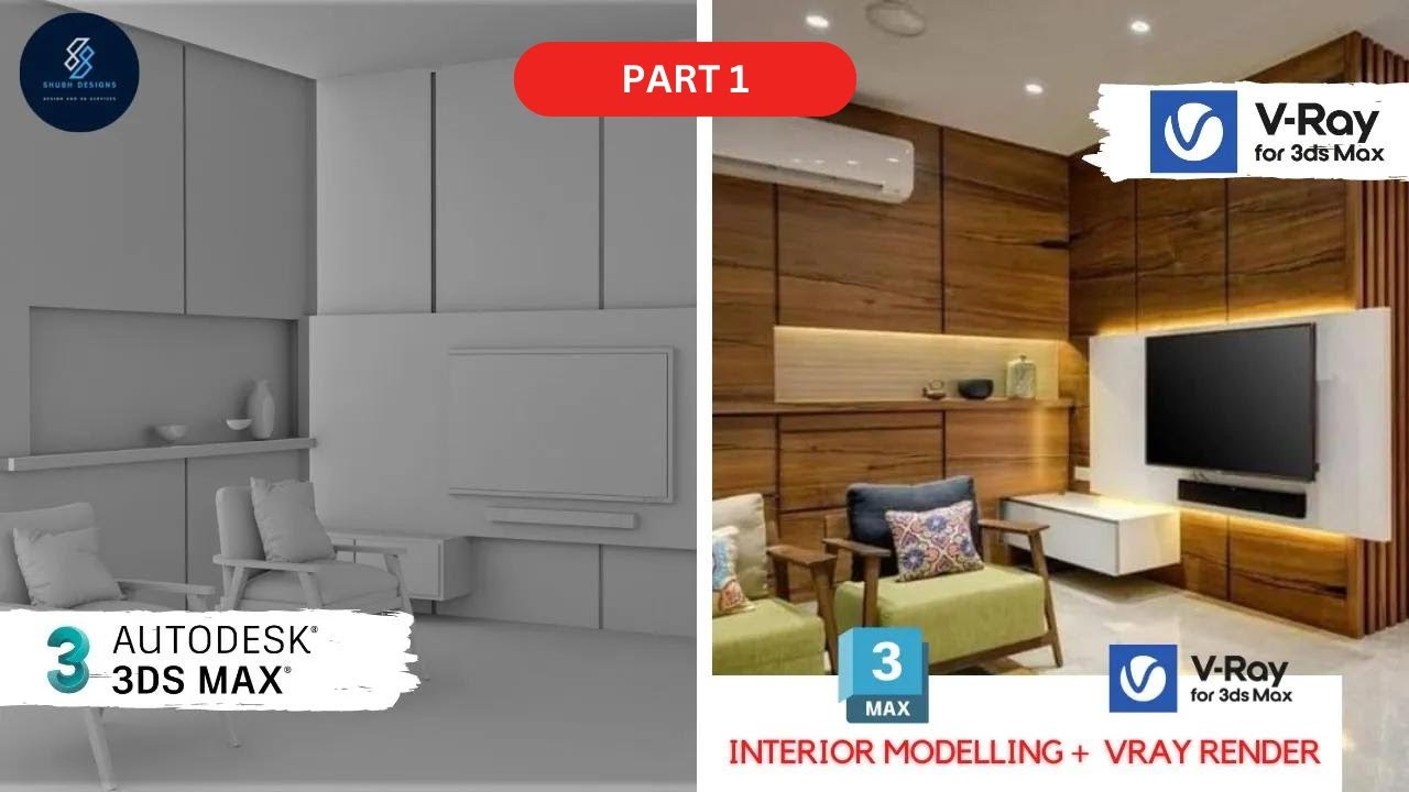 Interior Scene No 2| Realistic Living Area Dining & Modular Kitchen with VRay 5 and 3ds max| Part 1