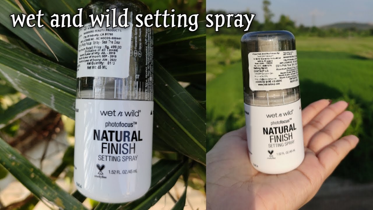 Wet n wild setting spray || wet n wild photofocus natural setting spray | makeup essential