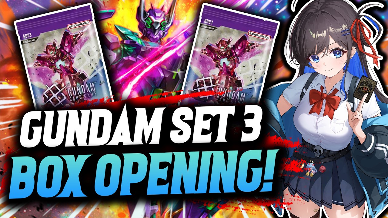 CRAZY FIRST Gundam Card Game GD03 Steel Requiem Booster Box Opening
