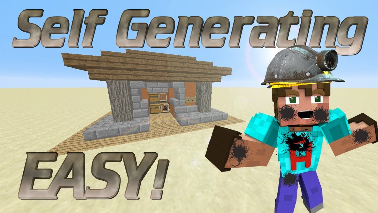 How to make a Charcoal Generator in Minecraft | Automatic Charcoal Farm | Automatic Redstone Farm