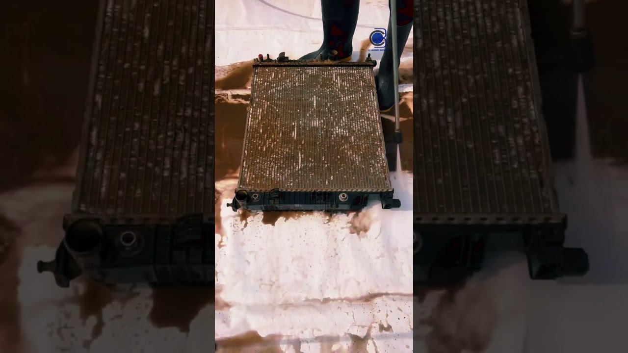 Satisfying Radiator Cleaning: Watch It Shine!
