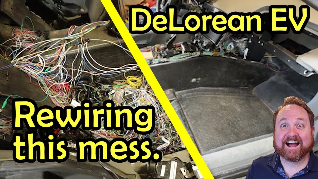 DeLorean EV Conversion - Rewiring the car