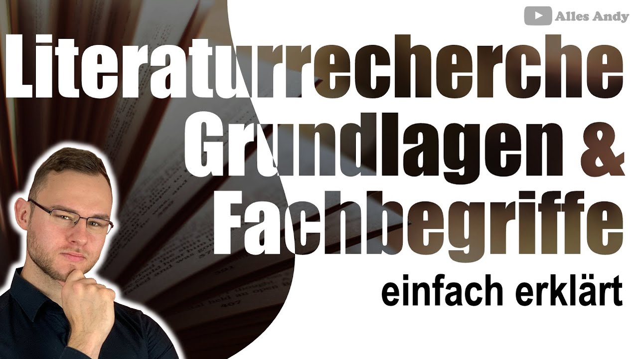 Was du vor deiner Literaturrecherche verstanden haben musst!