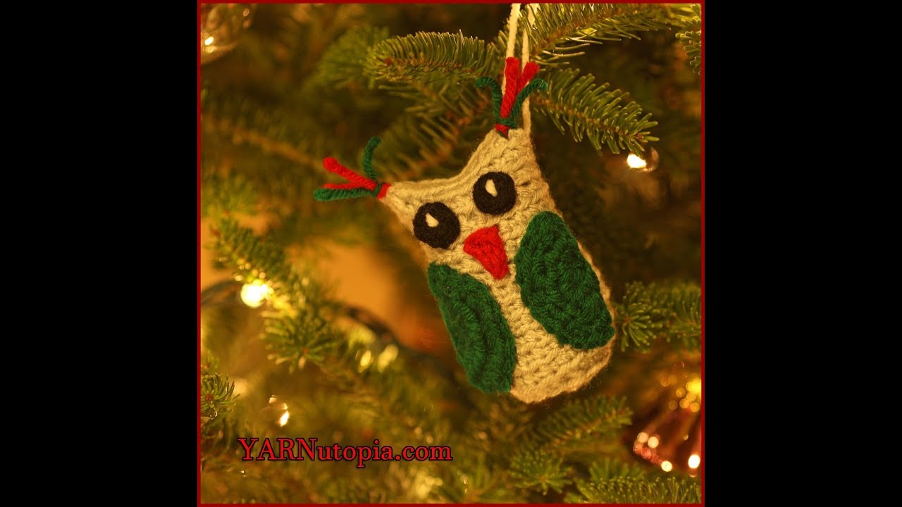 12 Days of Christmas: How to Crochet DIY Owl Ornament by YARNutopia