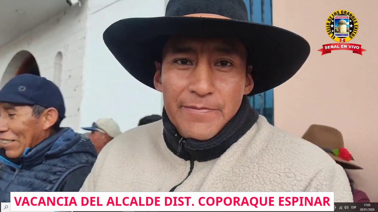 VACANCIA DEL ALCALDE DEL DISTRITO DE COPORAQUE ESPINSR CUSCO,