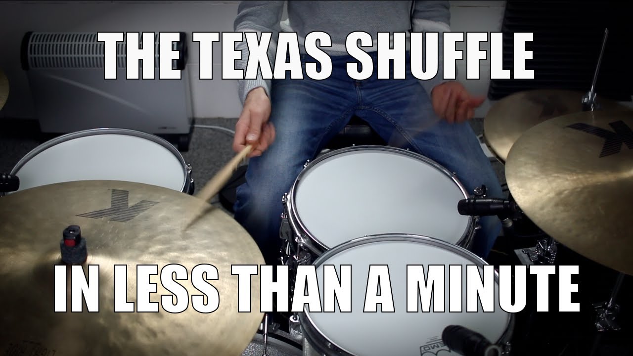 Texas Shuffle in less than a Minute - Daily Drum Lesson