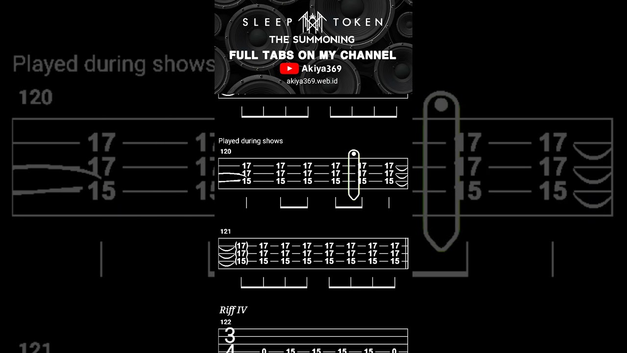 THE SUMMONING / SLEEP TOKEN【BASS TAB】 | WITH PDF FILE