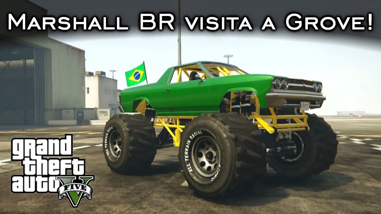 Marshall BR visita a Grove Street! - TRETA Monster! | GTA V Nova geração [PT-BR]