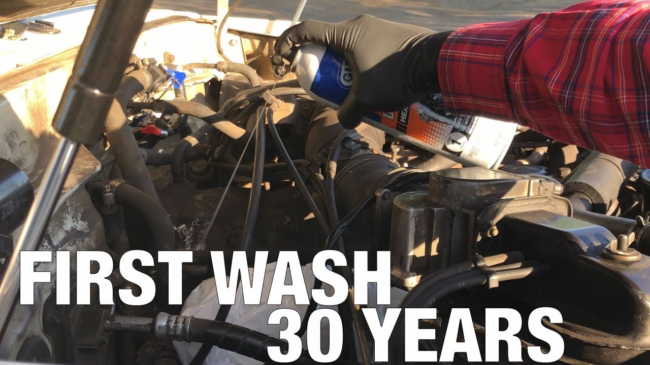 cleaning a neglected 80 series land cruiser