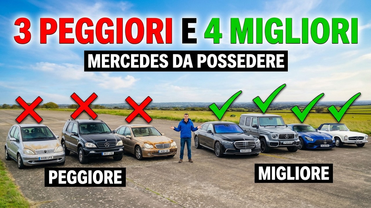 3 PEGGIORI E 4 MIGLIORI Modelli Mercedes Da Possedere