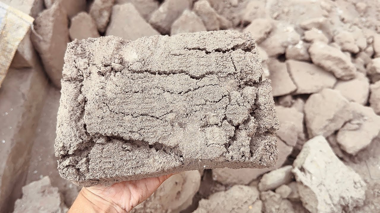 New video of pure brown texture dry dusty floor crumbling 🔥