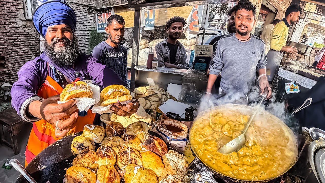 India's TOP SELLING Street Food | Chole Kulche Street Food | Dhaba Food | Street Food India
