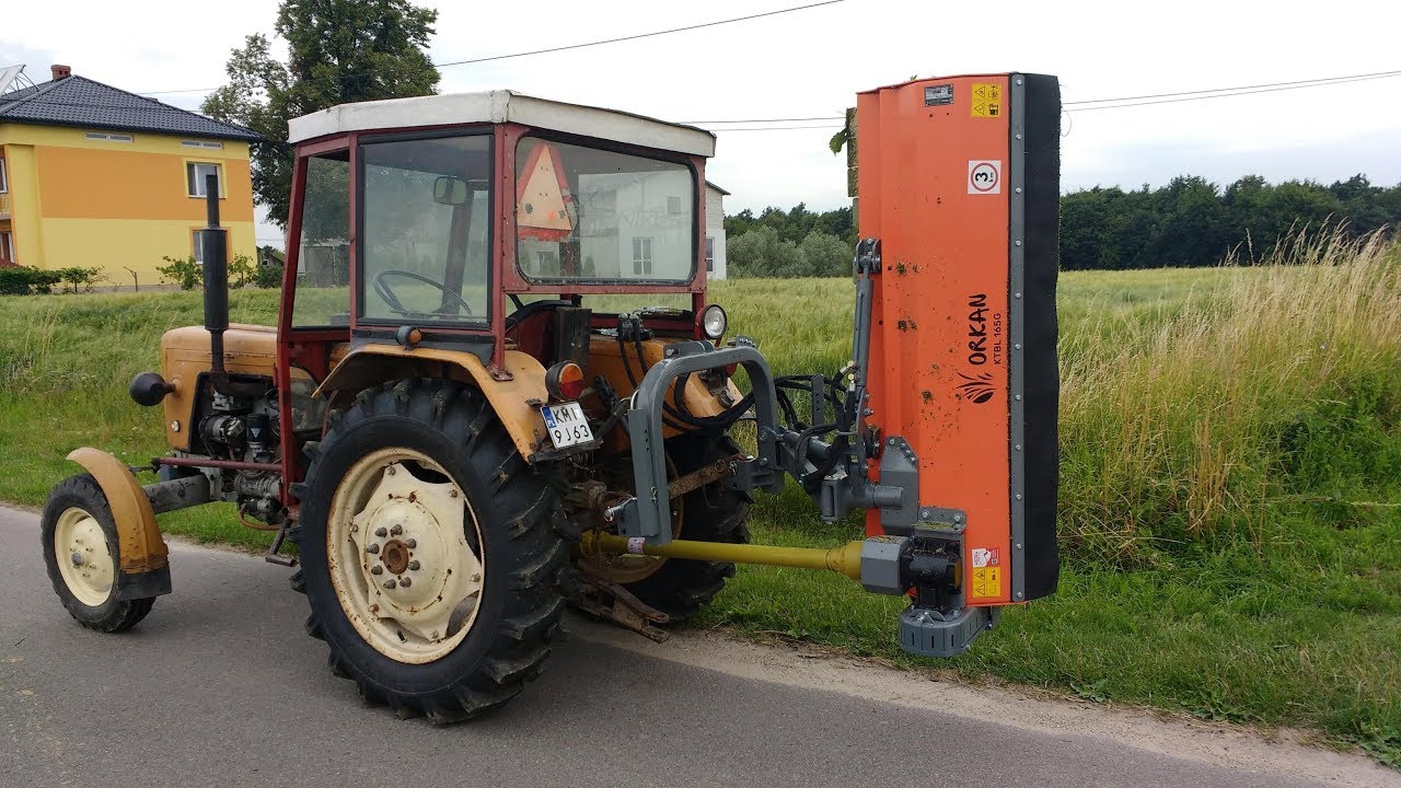 Ursus C 330 koszenie trawy kosiarka bijakowa Orkan KTBL 165/G