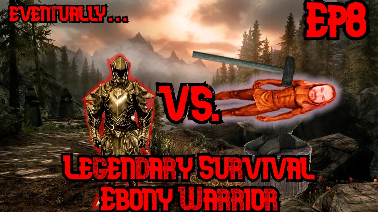 Forging The Ultimate Warrior... Eventually | Skyrim Ebony Warrior Grind