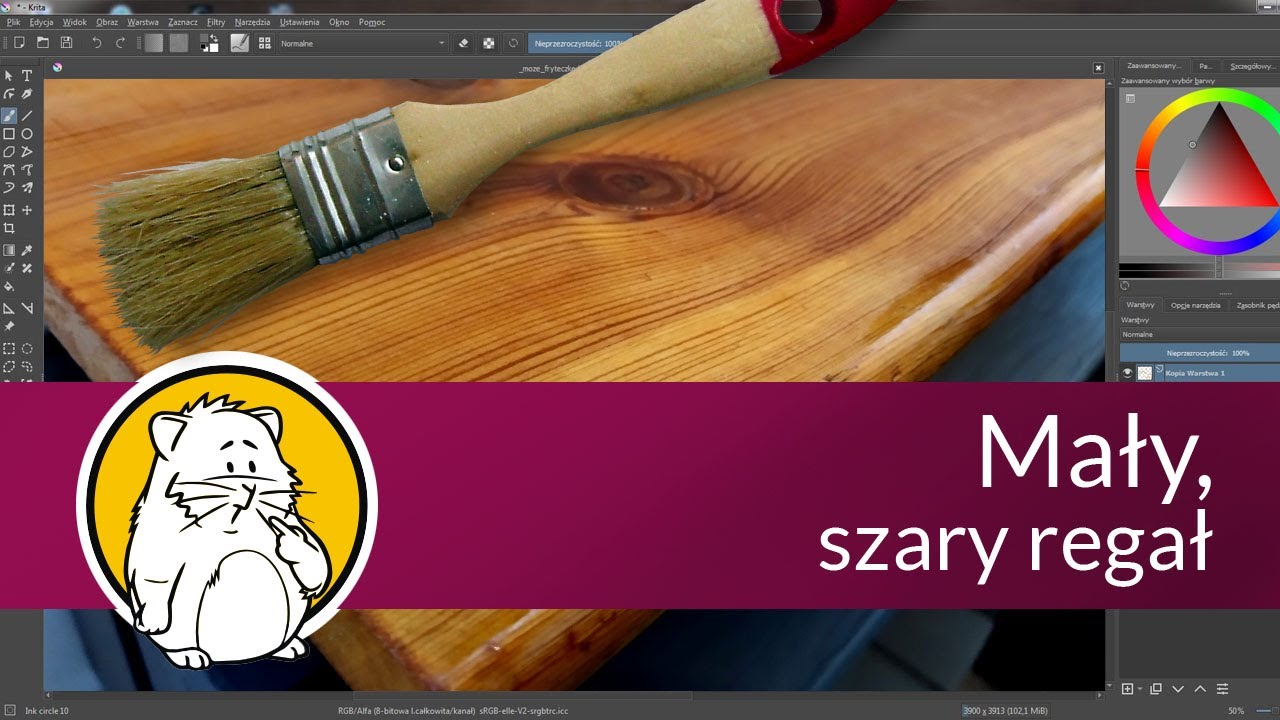 Maly, szary regał czyli rękodzieło po kosztach