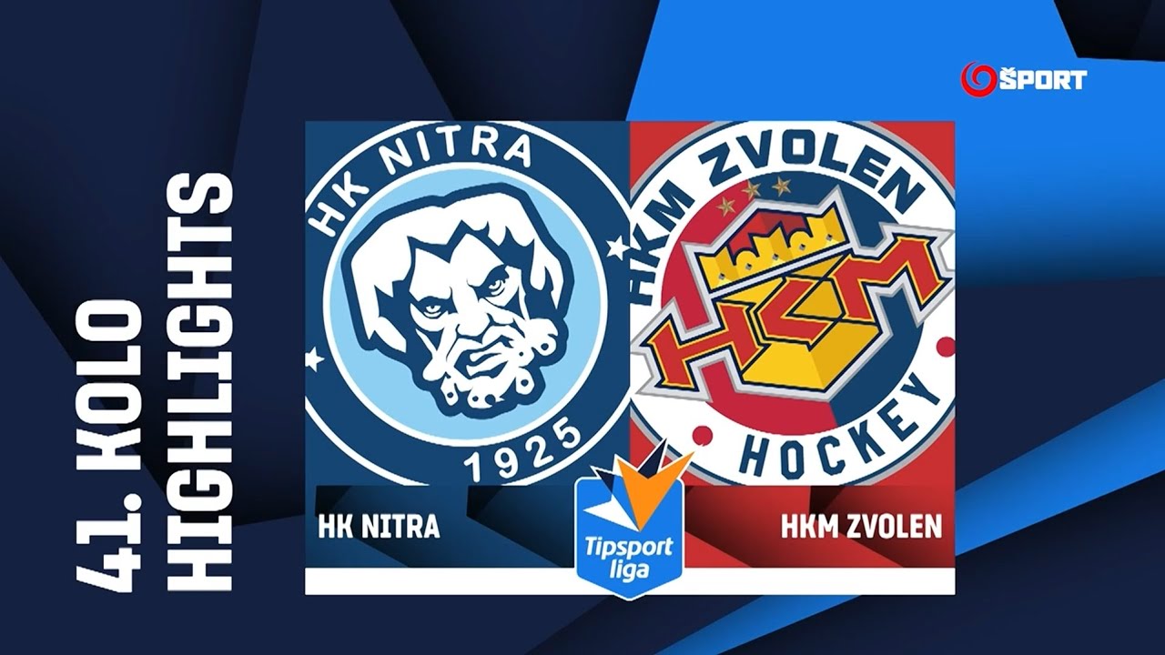 41. kolo: HK Nitra - HKM Zvolen 2:3 pp (1:0, 1:1, 0:1 - 0:1)