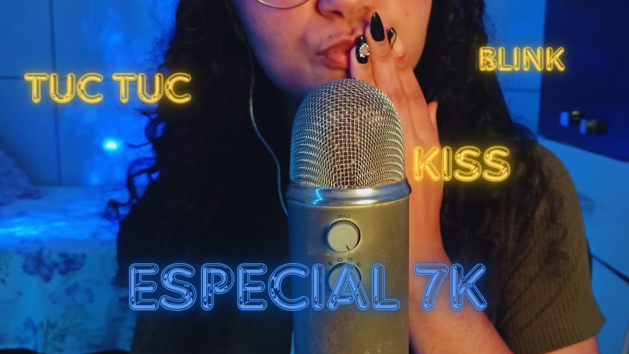 ASMR- 1 HORA DE SONS DE BOCA  COM TOQUE NA TELA l MOUTH SOUNDS INTENSE
