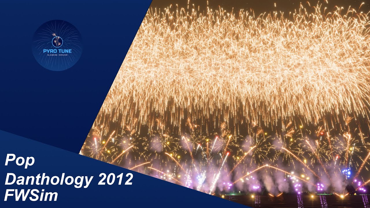 FWSim 4K | Pop Danthology 2012 - Daniel Kim | Pyromusical | 2026 New Year Countdown