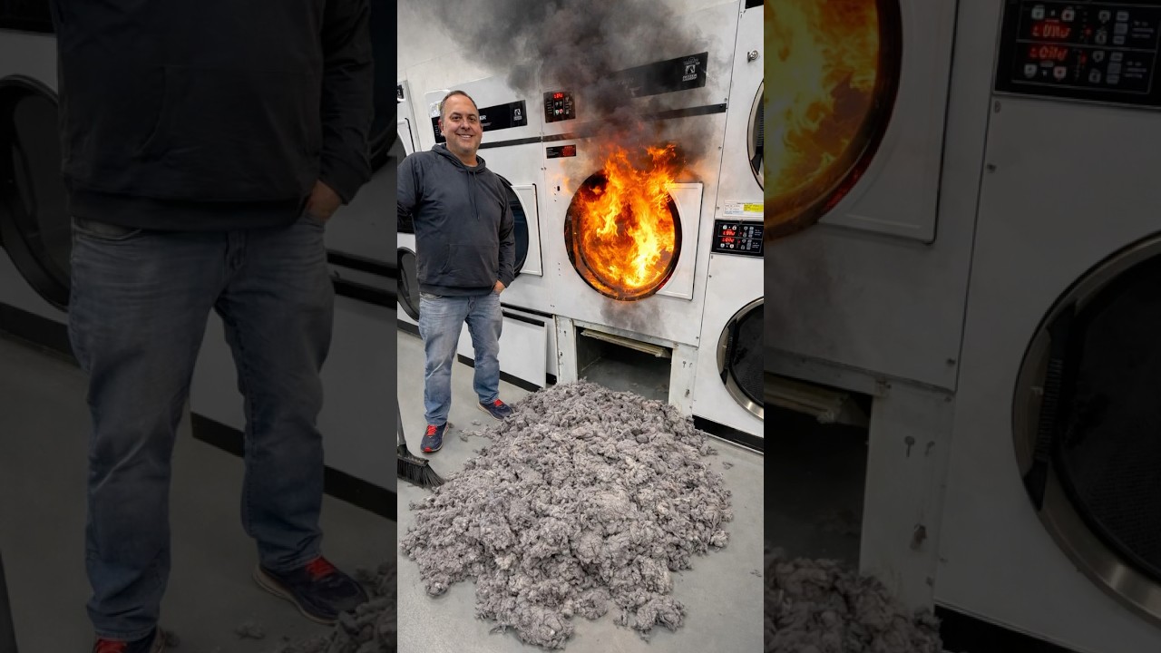 No one told me we had to clean lint out of these dryers. #lint #laundromat #vacuum #cleaning #clean