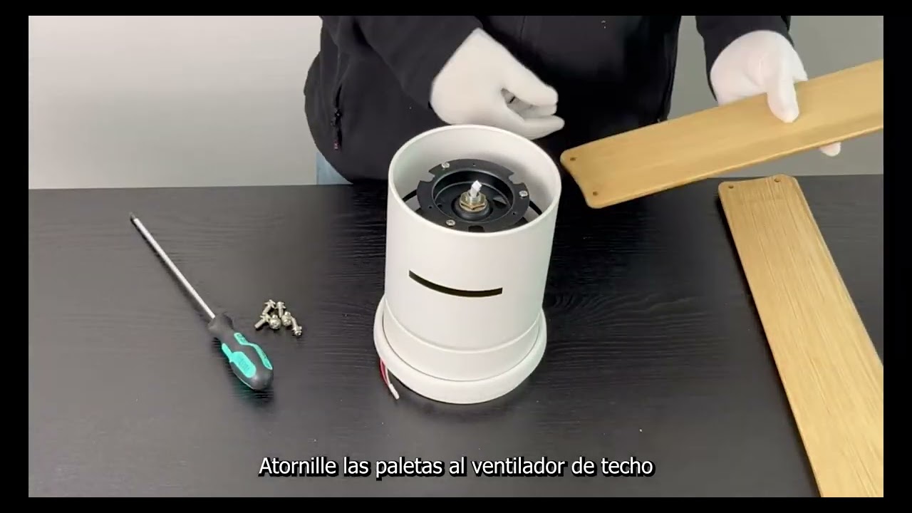 Instalación del ventilador de techo Noaton Zoya