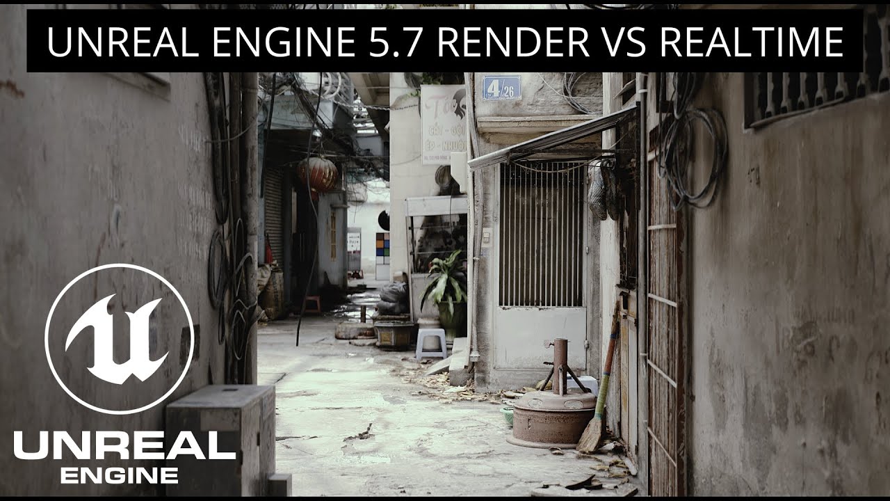 Unreal Engine 5.7 Render Vs Real Time
