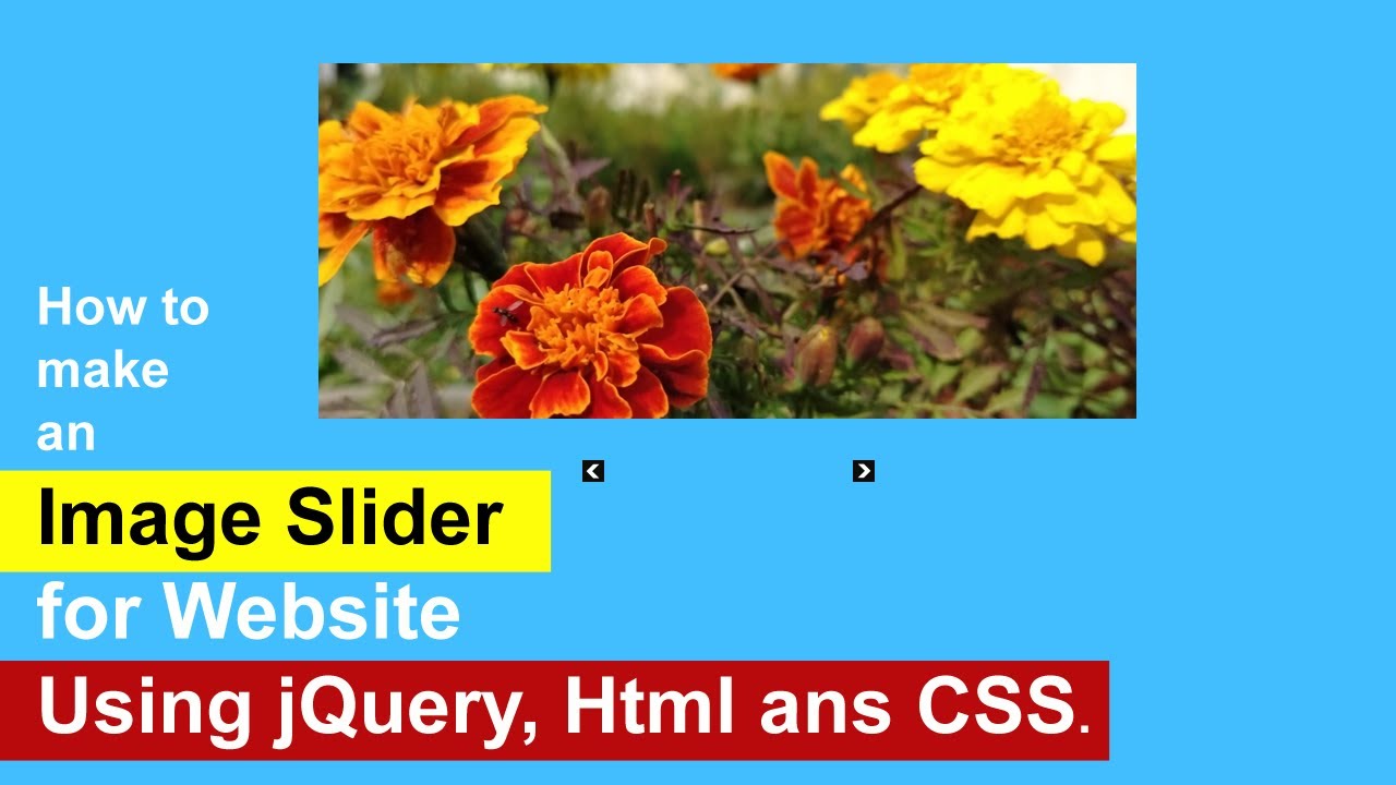 How to make an Image Slider using jQuery for Website.
