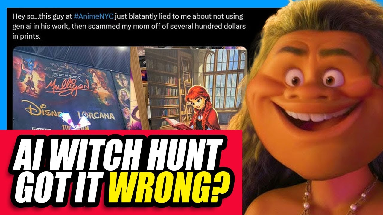 Disney Lorcana Artist 'Blacklisted' for AI Was WRONGLY Accused?! | Clownfish TV