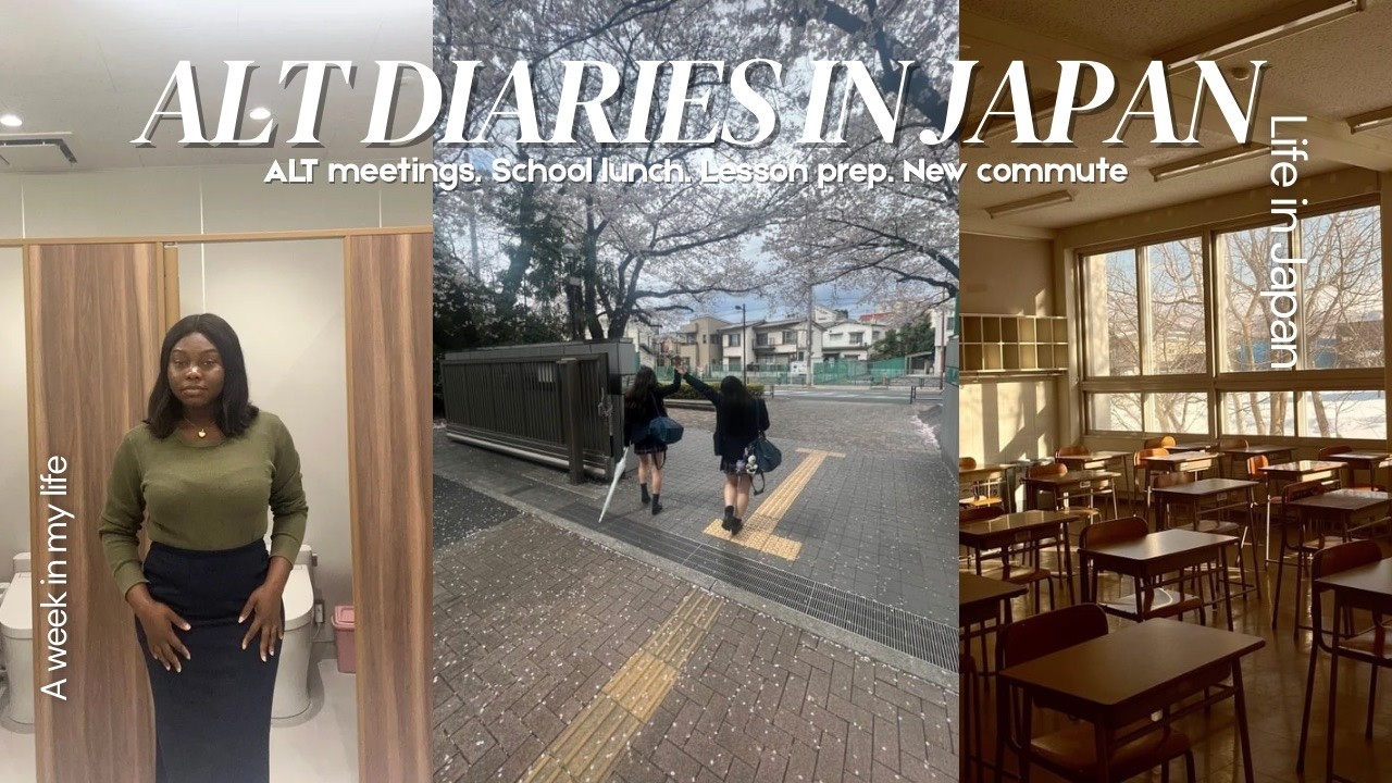 My First Week As An ALT In Japan | School Lunch | ALT Meeting | Lesson Prep | New Commute