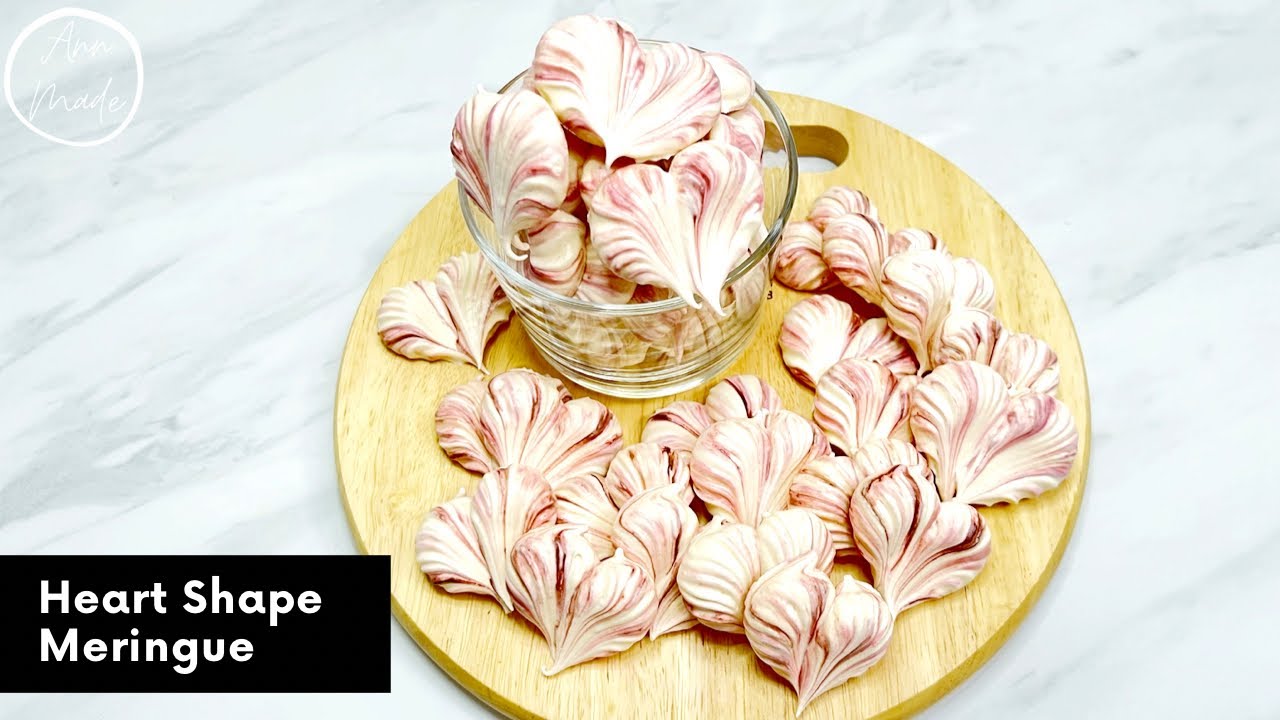 เมอแรงก์ รูปหัวใจ Heart Shape Meringue | AnnMade