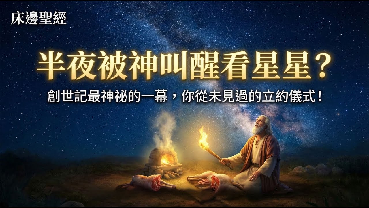 半夜被神叫醒看星星？創世記最神祕的一幕，你從未見過的立約儀式！｜床邊聖經｜創世記 Ch.15：數得盡星星，數不盡恩典