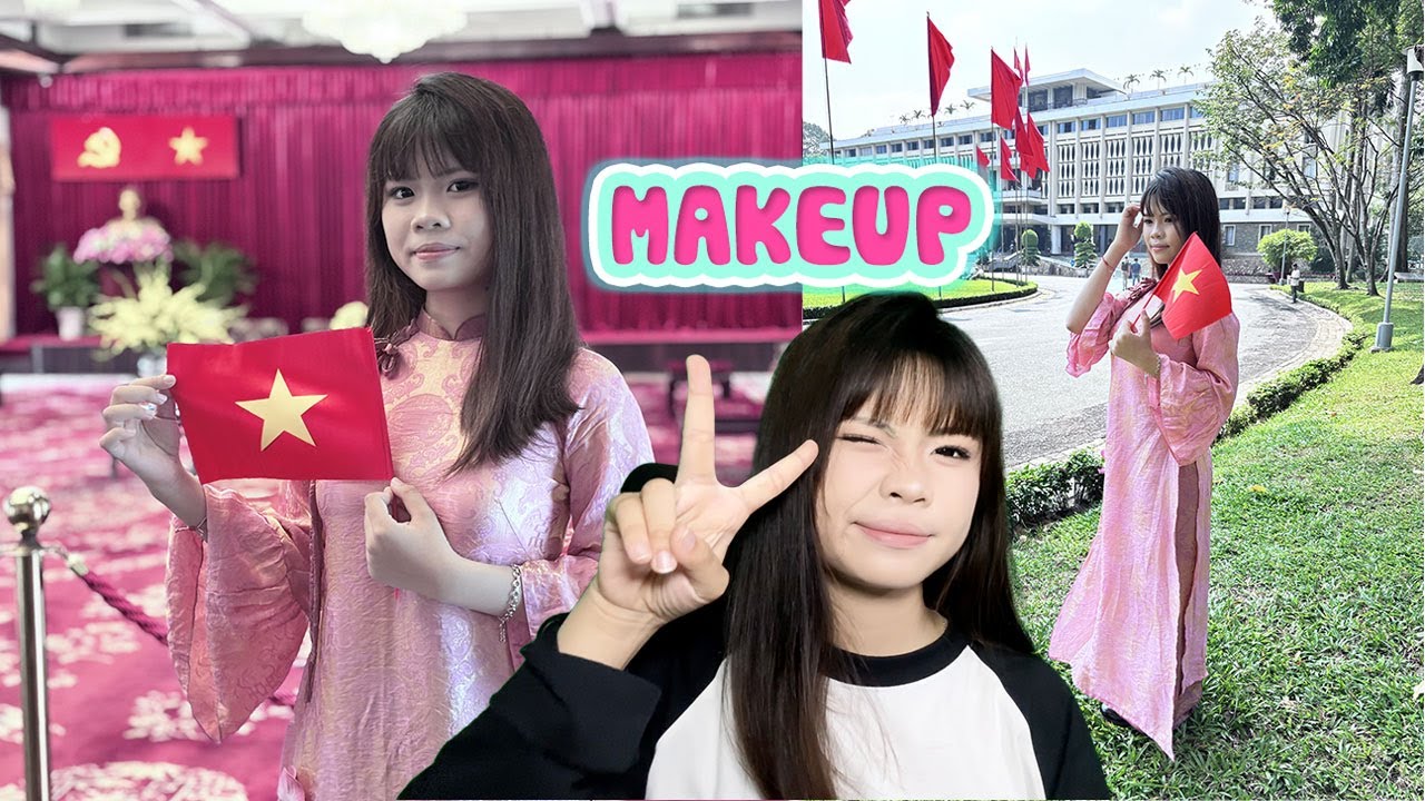 Trang nè Makeup Đi Chụp Hình Áo Dài Dinh Độc Lập